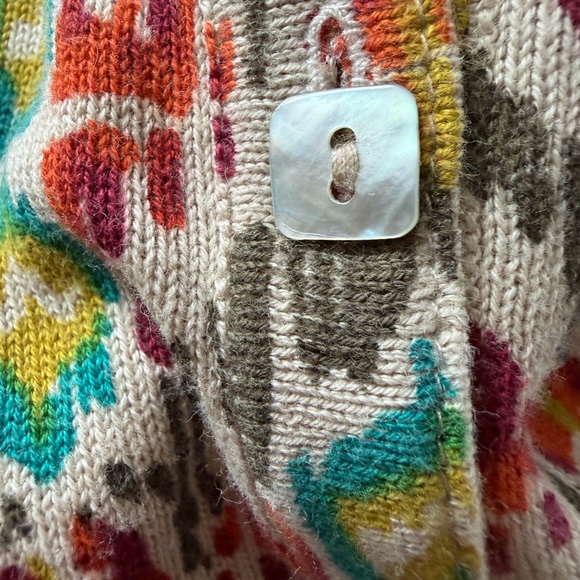 Sundance Colorful Patterned Button-Up Cardigan Small - Picture 7 of 9